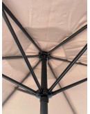9 Foot Market Umbrella - Steel Patio with Crank