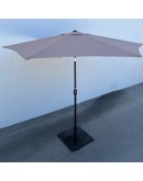 9 Foot Market Umbrella - Steel Patio with Crank