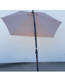 10 Foot Cantilever Umbrella - Steel Patio with Crank & Base